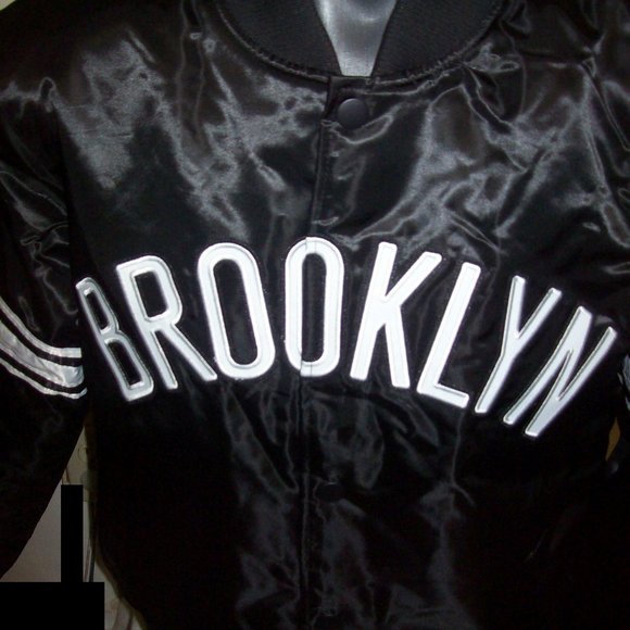 BROOKLYN NETS STARTER NBA SNAP DOWN BLACK LARGE - Picture 3 of 13